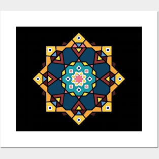 Mandala, Islamic motif Posters and Art